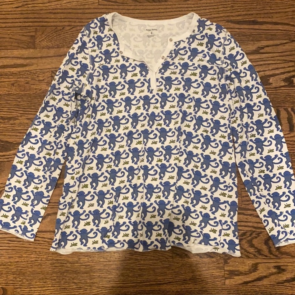 Roller Rabbit Blue Monkey Pajamas